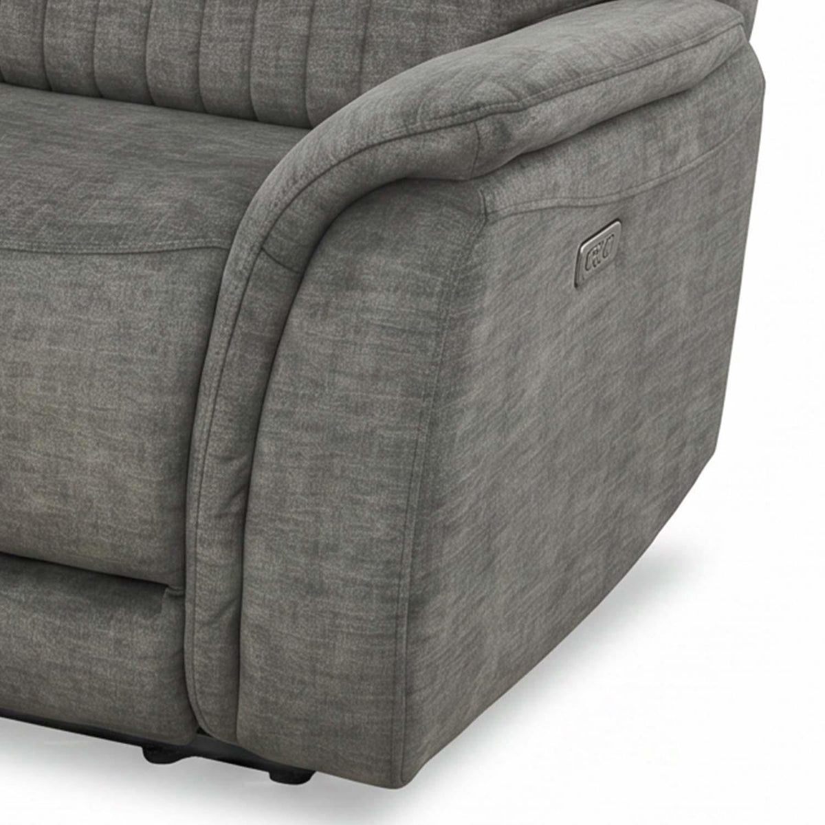 Hoxley Electric Reclining Sofa Suite 3 + 2  Charcoal