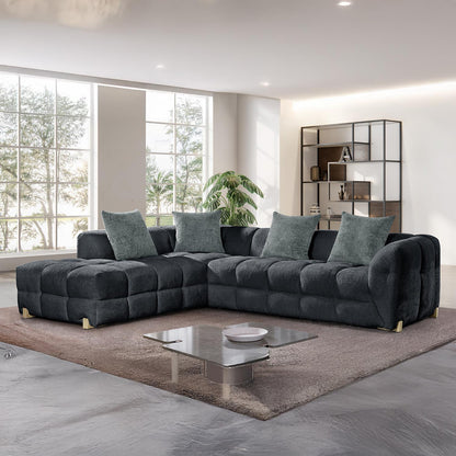 Geneva 5 Seater L Shaped Corner Sofa Left Hand Facing