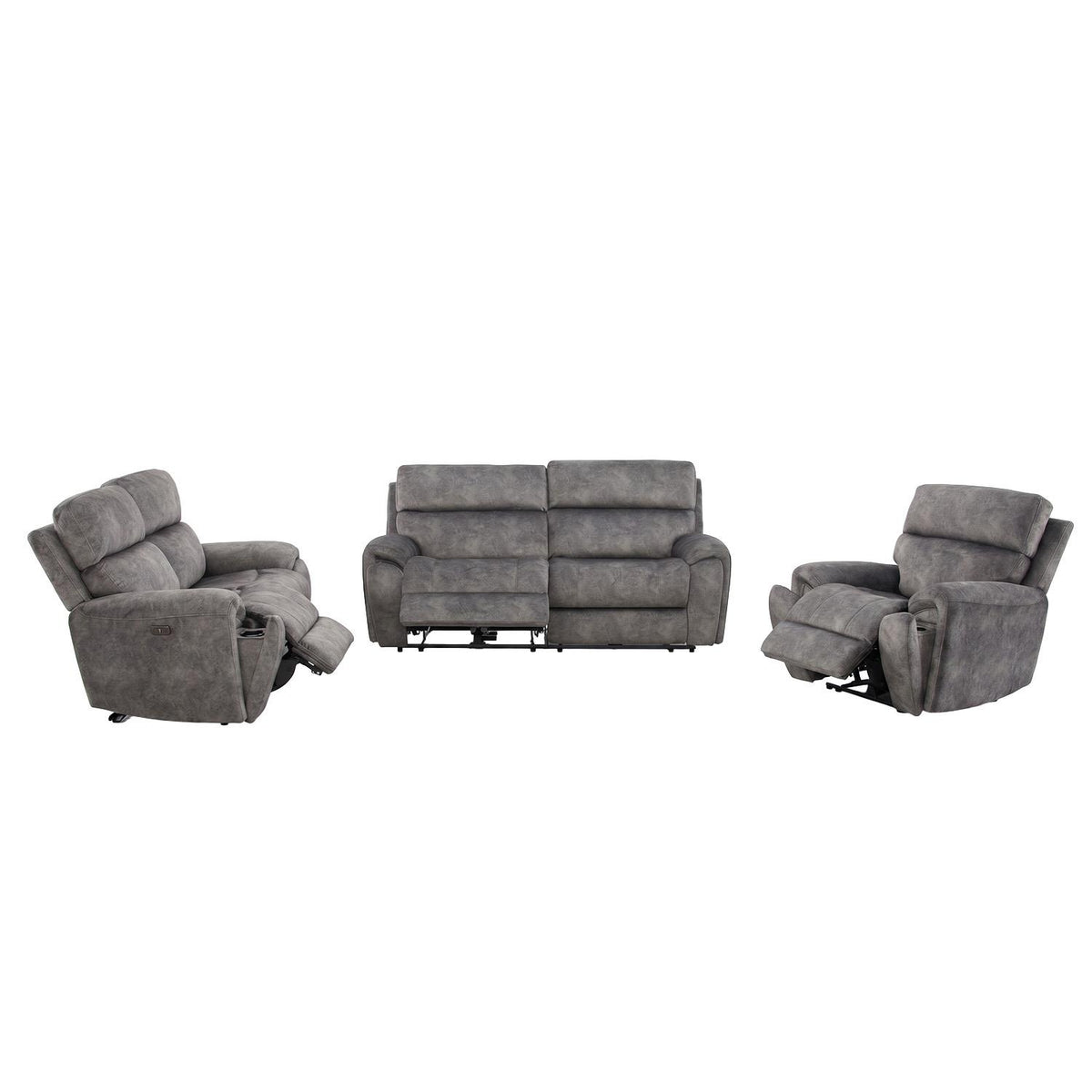 Valtos 3 + 2 + 1 Electric Recliner Sofa Suite Truffle or Grey