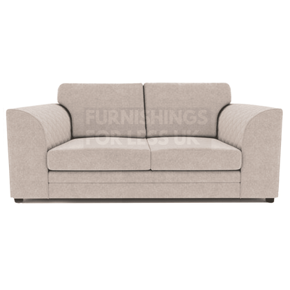 Quilted Full Fabric Chenille 3 Seater Sofa