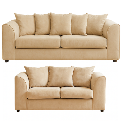 Casper Chenille Fabric Sofa Set