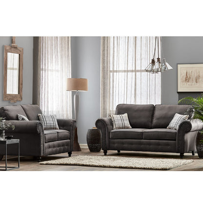 Oakland Chesterfield Leather Sofa Suite 3 + 2